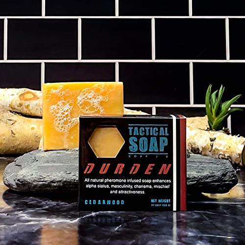 Grondyke Soap Company Tactical Soap All-Natural Men's Soap (3 bars) - Pheromone-Infused for Attraction, Exfoliating, Manly Bar Soap, 100% Natural, Made in the USA