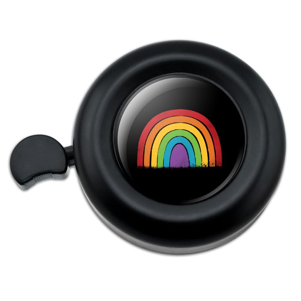 Graphics & More Distressed Rainbow Bicycle Handlebar Bike Bell