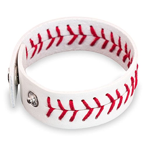 ChalkTalkSPORTS | Softball Baseball Basketball Jewelry | Authentic Leather Ball Bracelet2
