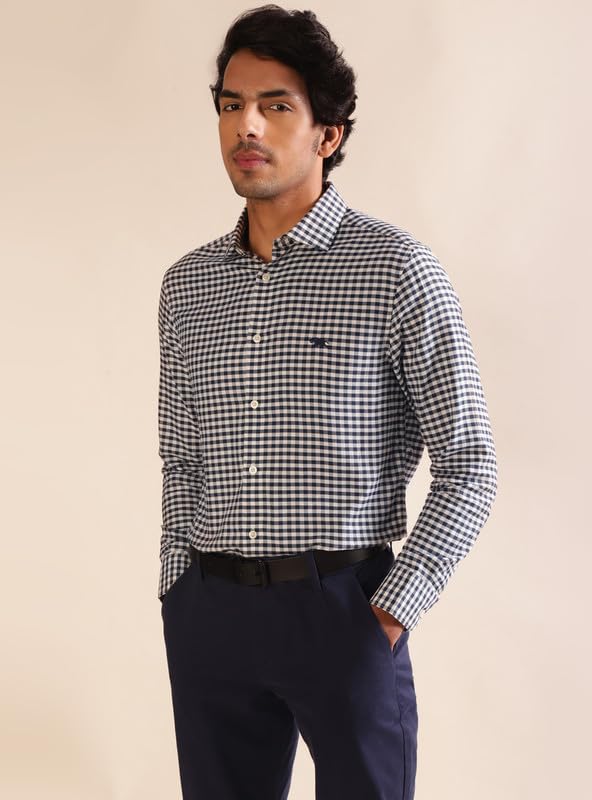Image of Andamen Men Dobby Full Sleeve Cutaway Shirt