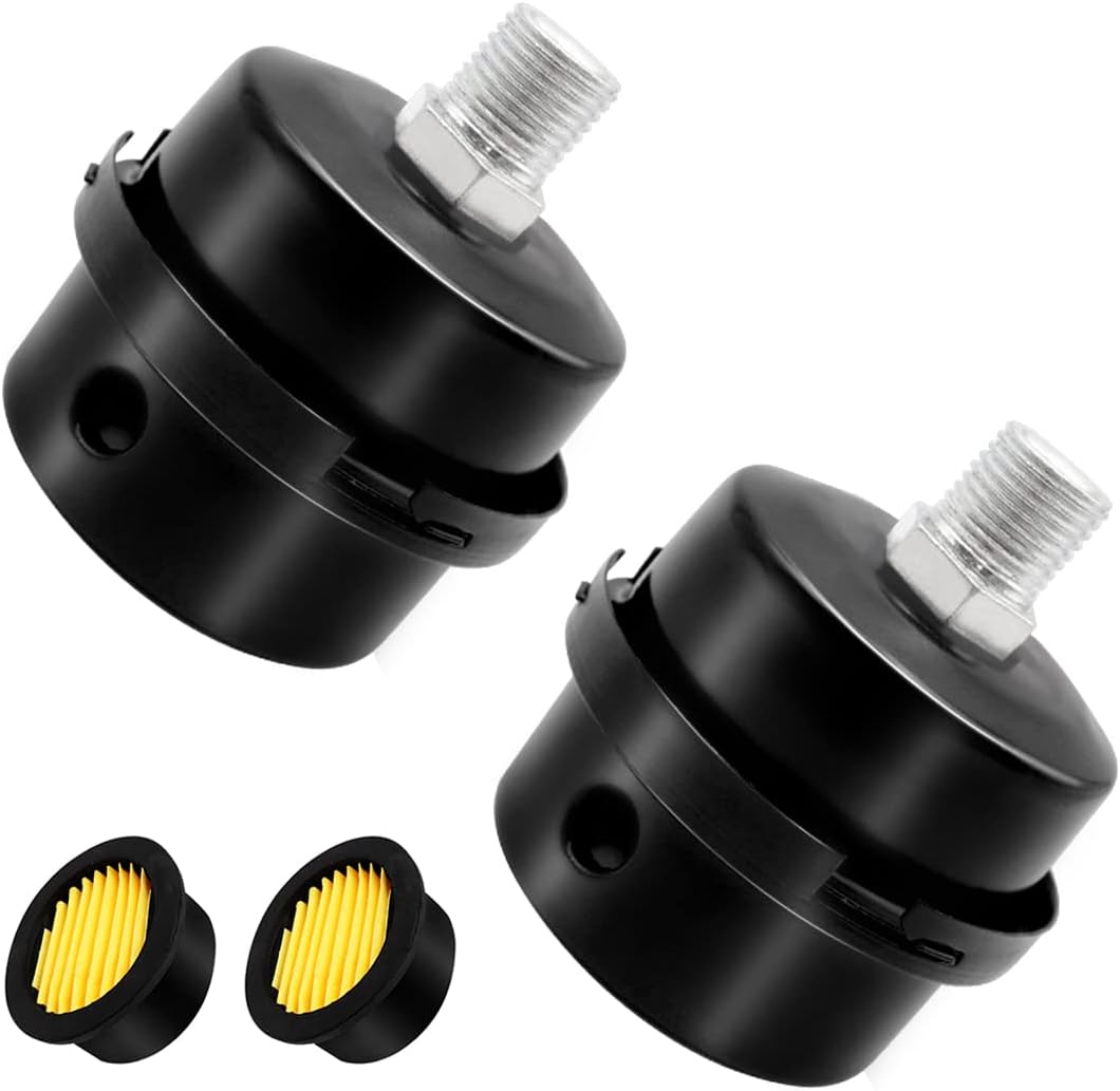 Air Compressor Intake Silencer Filter - 1/2" Male Thread, 20mm, Metal Muffler Replacement Part