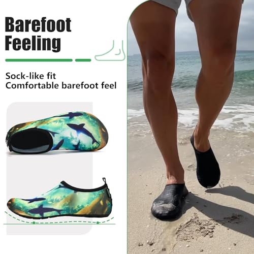 SAGUARO Escarpines Hombre Mujer para Buceo Snorkel Surf Natación Piscina Vela Mares Rocas Río Zapatos para Agua Calzado Playa Zapatillas Deportes Acuáticos (Multicolor,40/41 EU) - imagen 5