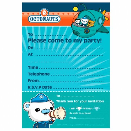 Octonauts - Compleanno Feste Inviti 20