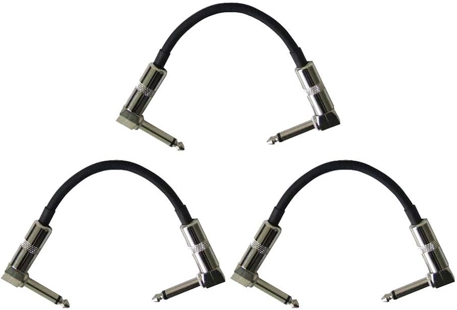 Amazon.com: Silk Road 3 Pack Guitar Effect Patch Cable with Right