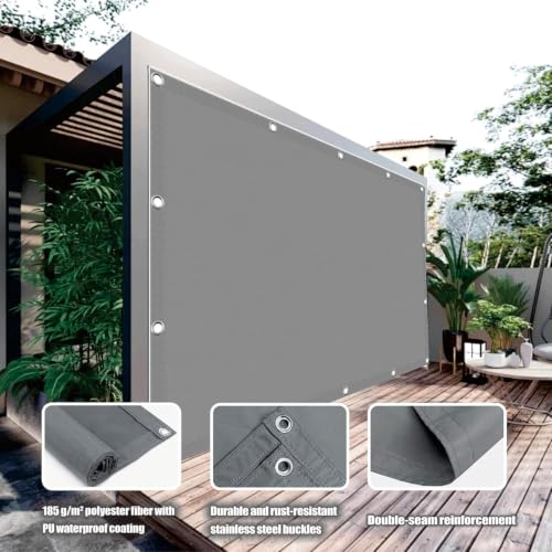 Filet d'ombrage avec œillets 3.5x5m bâche polyester pergola