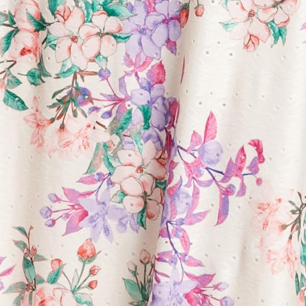 London Times Women's Dresses Printed Sleeveless Versatile Empire A-Line Keyhole Neckline Midi Dress - Image 5