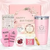 Regalos de 70 cumpleaños para mujeres, accesorios de los años