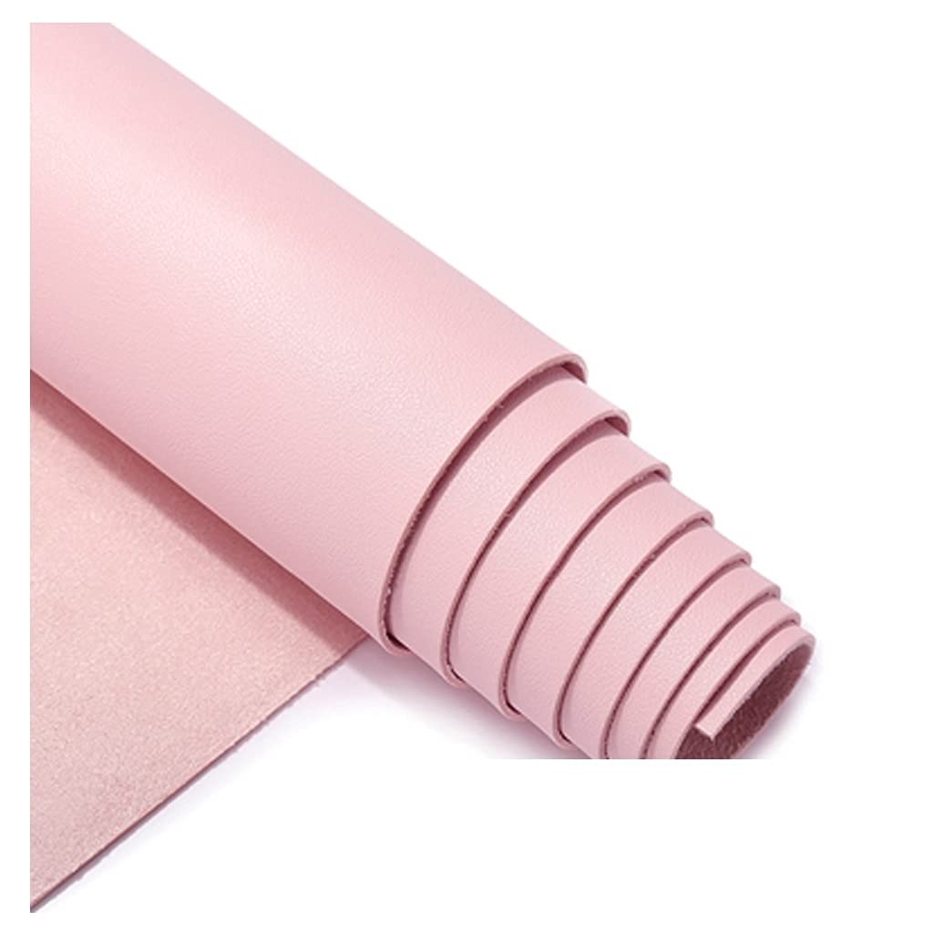 Rotolo di tessuto in pelle Ecopelle Rettangolo di qualità premium Tessuto in ecopelle resistente Tessuto resistente e durevole per tappezzeria, al metro - Larghezza 138 cm(Pink,1.38X9m)