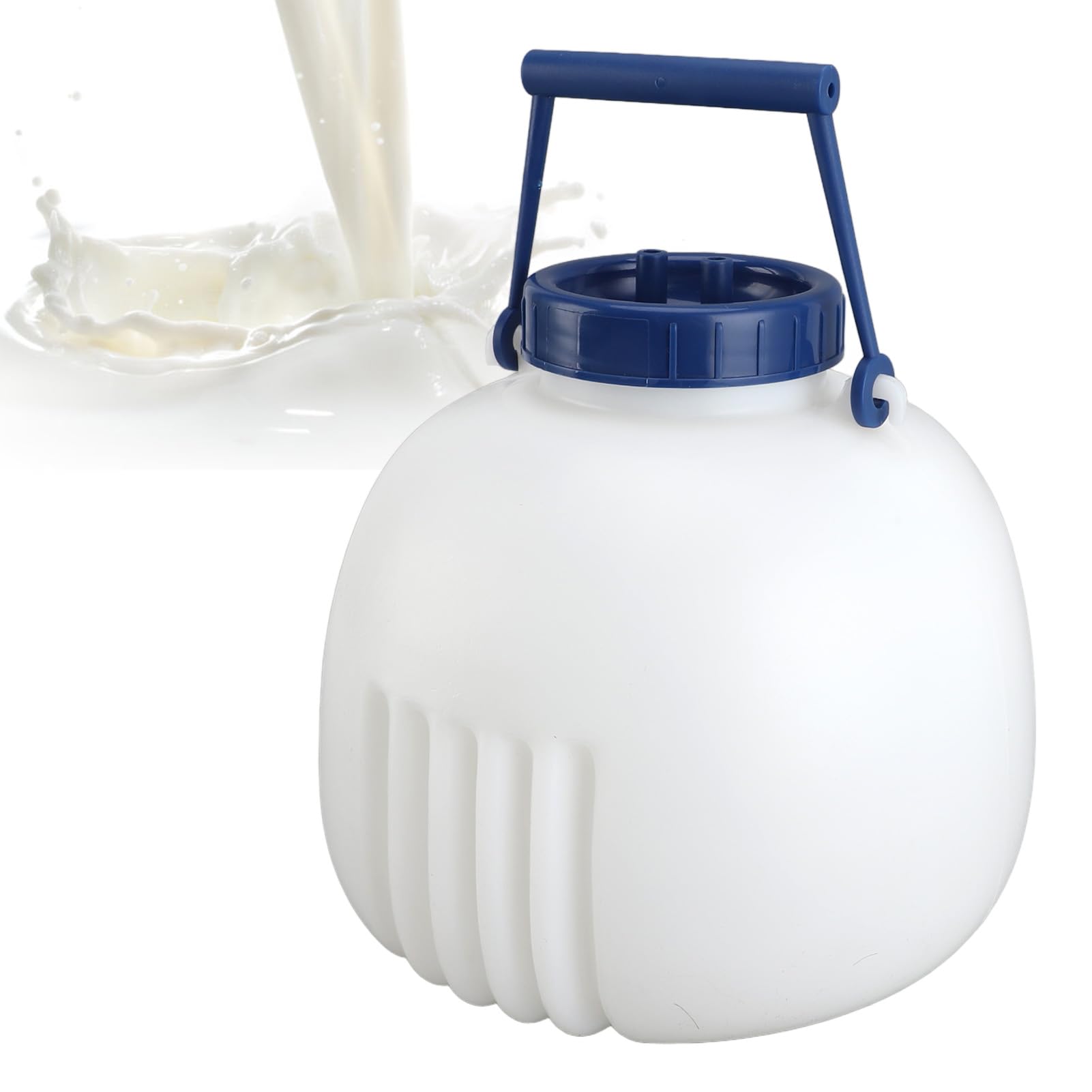Lata de Leche de 8L, Botella Translúcida para Prevención de la Contaminación, Jarra Multifuncional de PP PE para Plantas Agrícolas, Lata Separadora de Leche, Suministros