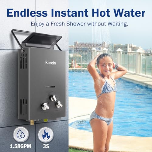 Portable Tankless Water Heater for Camping and RVs