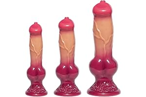 3-Piece Realistic Dog Knot Dildo Set: Unleash Your Wildest Canine Fantasies