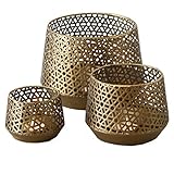 Metall Windlichte gold im Antiklook