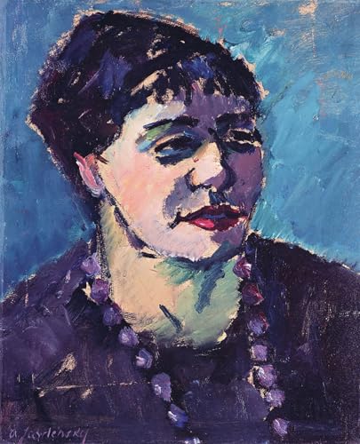 Lienzo de pintura vintage de 60x90cm con el retrato de Alexej Von Jawlensky para pared