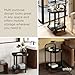 Umbra Bellwood Bar Cart, Serving Trolley, Side Table, Walnut/Black