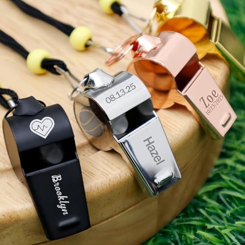 Silbato deportivo personalizado de acero inoxidable miniatura 2