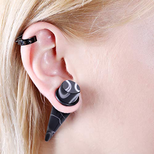 Wbrwp 32Pcs Ear Stretching Kit Set - Acrylic Tapers And Plugs With Double O-Ring Ear Expander Gauges Stretcher Body Piercing Jewelry Colorful 14G-0G #TOP4