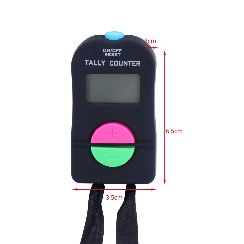 Voarge Counter Clicker contatore Manuale Manuale con Display a 4 cifre in Metallo Clicker Meccanico per contatore di Persone, Golf, contatore di Fila Voarge Counter Clicker contatore Manuale Manuale con Display a 4 cifre in Metallo Clicker Meccanico per contatore di Persone, Golf, contatore di Fila