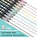 Mr. Pen- Double Line Outline Markers, 10 Colors, Self-Outline Metallic Markers, Outline Pens, Craft Pens, Halloween Supplies