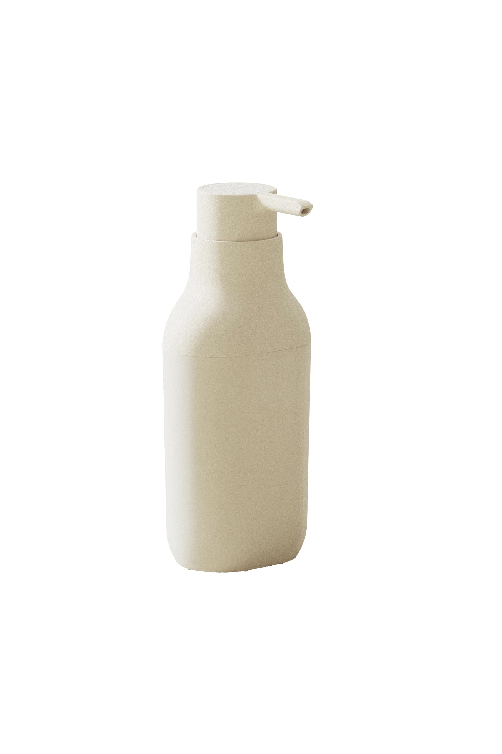 COSMIC ALIFE Dispensador de Jabón para Baño de Diseño Minimalista y Funcional. Dosificador de Encimera para Aseo y Cocina. Accesorio Recargable de 300 ML de Color Blanco Perla
