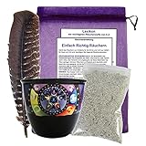 ►Diese FEUERFESTE SMUDGE BOWL ermöglicht Dir Räucherwerk AUFRECHT STEHEND zu räuchern. Kräuterbündel und Räucherstäbchen stehen sicher ►Die Asche fällt in den Topf und NICHT auf den Tisch oder Boden.