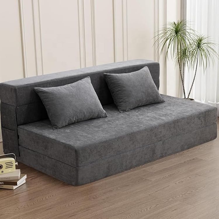 Comfort Style Folding Sofa Bed Couch with High Density Memory Foam, Multifunctional Sleeper Sofa for Living Room Guest Room Apartment