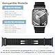 Faliogo Nylon Armband Kompatibel mit Apple Watch Armband 44mm 45mm 46mm 42mm(Series 3/2/1) 49mm, Verstellbare Solo Loop Sportarmband für iWatch Series 10 9 8 7 6 5 4 3 2 1 SE Ultra, Schwarz