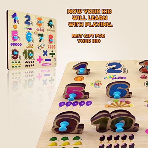 Image of Lefan Colorful Wooden Puzzle Toy For Kids Jigsaw Puzzles For Adults Baby Learning Educational Toys Board Game (Abcd + Body Parts + Number)