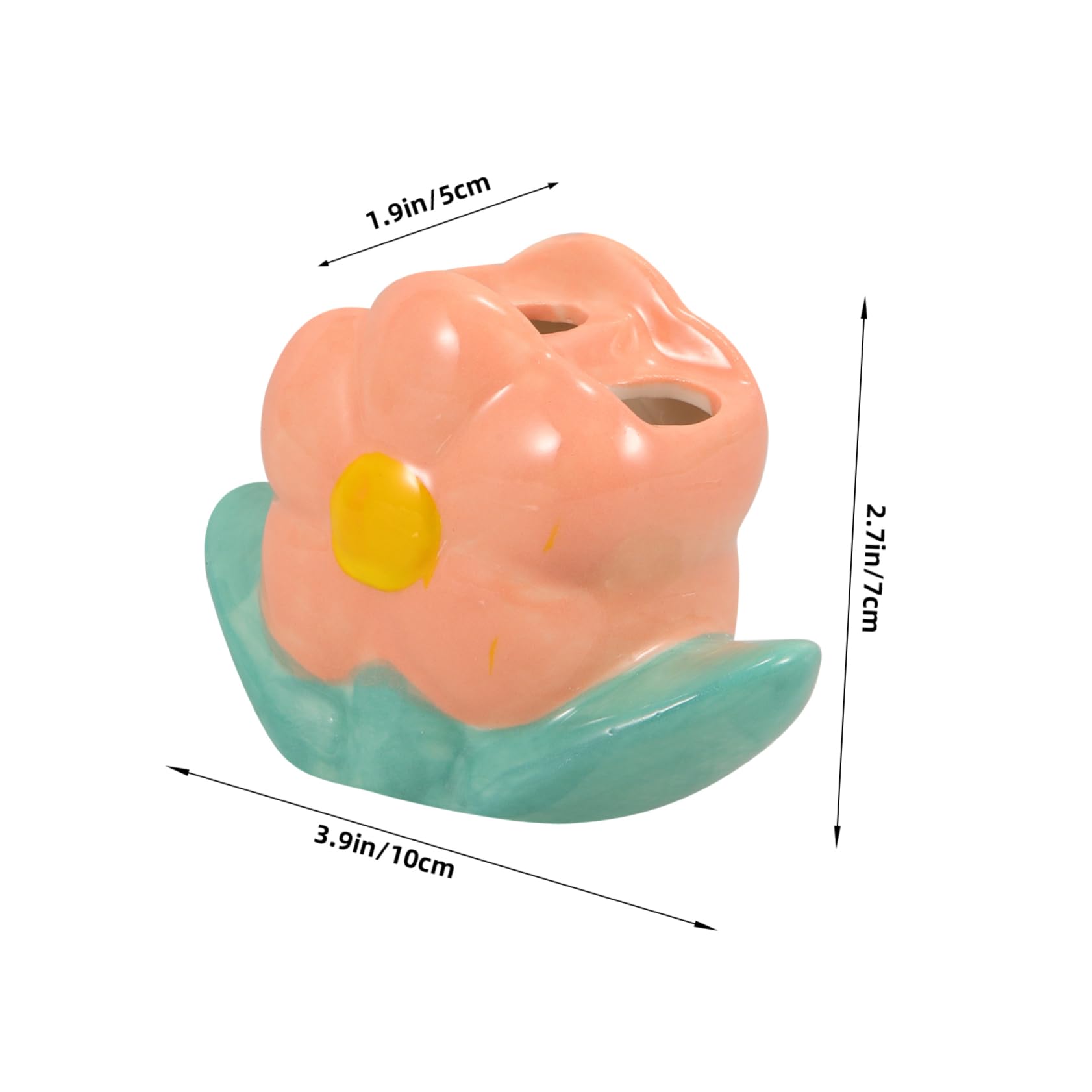 5 Pz Portaspazzolini Contenitore spazzolini accessori bagno bagno portapenne spazzolino spazzolini da denti porta penna Porta spazzolini da banco ceramica rosa Alipis