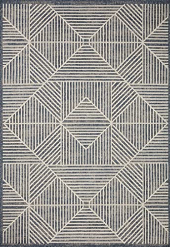 Tapete Loloi Rainier 160x231 cm Denim Cream miniatura 3
