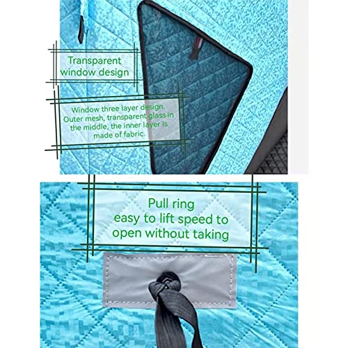 Scycgwj 4 Layers Thick Winter Fishing Shelter Cotton Warm Outdoor Camping Automatic Ice Fishing Tent With Pegs #TOP4