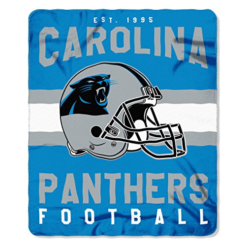 The Northwest Company The Northwest Company NFL Carolina Panthers Singular Fleece Throw 50-inch by 60-inch Blue