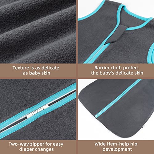 Zigjoy Baby Sleep Sack, 1.5 Tog Fleece Sleeveless Wearable Blanket With Zipper, Plush Toddler Sleeping Bag For Infant 12-18 Months #TOP2
