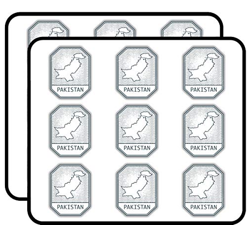 Islamabad City Pakistan Map Stamp Art Decor Planner Calendar Scrapbooking Crafting Stickers 2