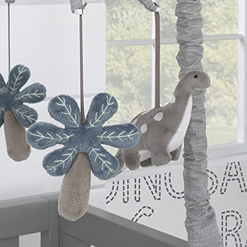 Nojo Baby-Saurus Gray Brontosaurus & Palm Tree Musical Mobile, Grey, Charcoal #TOP2