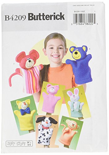 BUTTERICK PATTERNS B4209 Kids' Hand Puppets, One Size Only