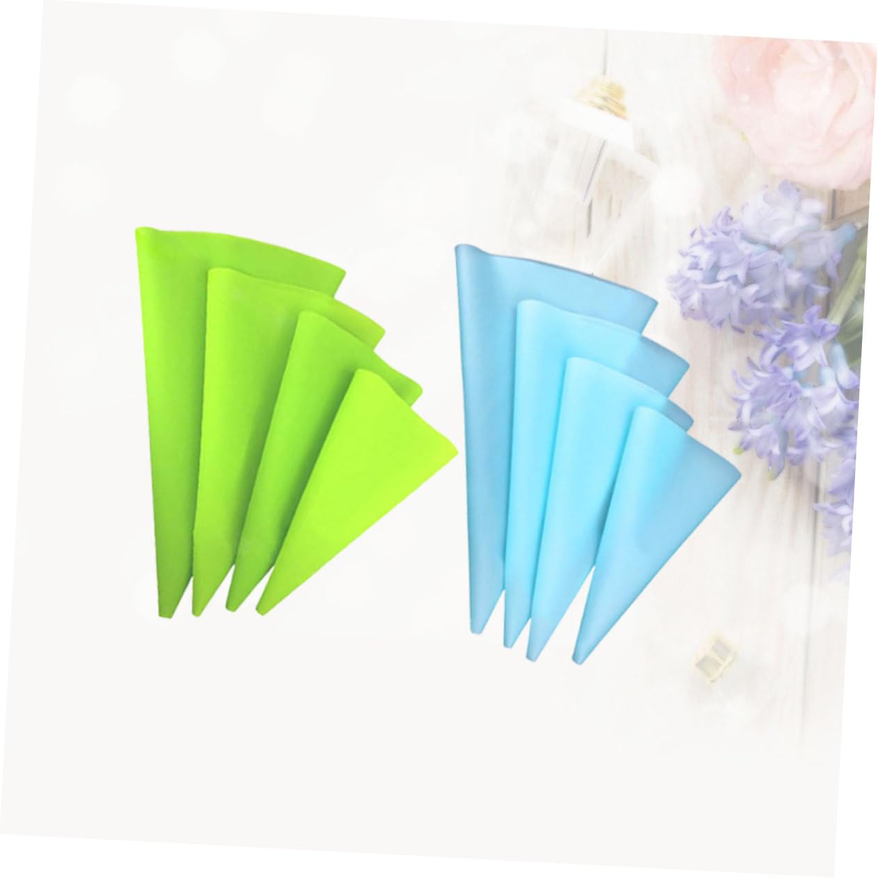 DECHOUS 24 Piezas capacillos para Cupcakes Bolsas de tuberías Bolsas de Adorno Mangas pasteleras de Silicona Manga pastelera Clasificado Bolso Decorativo Crema Colocar