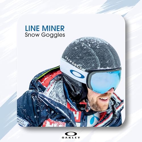 Image of OAKLEY Line Miner LARGE /MEDIUM Ski Goggles For Men For Women OO7070, OO7093+ Bundle Accessory Leash Kit,Microfiber Pouch
