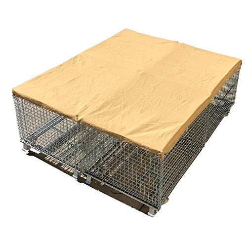 Alion HomeÂ© Sun Block Dog Run & Pet Kennel Shade Cover (Dog Kennel not Included) (10' X 14', Sand)