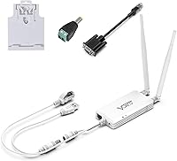 Vista 10 de VONETS VAP11S-232 Adaptador WiFi a Ethernet de 300 Mbps 2.4G Puente WiFi/Repetidor/Mini Router/Servidor Serie RJ45 a RS232 con 2 Puertos