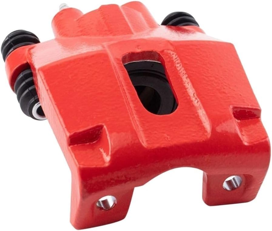 Rear Left Brake Caliper Cast Iron Red Powder Coated 2.01 In50.93mm-Piston Diameter Phenolic 1-Piston Qty for Ford for F150 2004-2011,for Lincoln for Mark LT 2006-2008 CLA40317