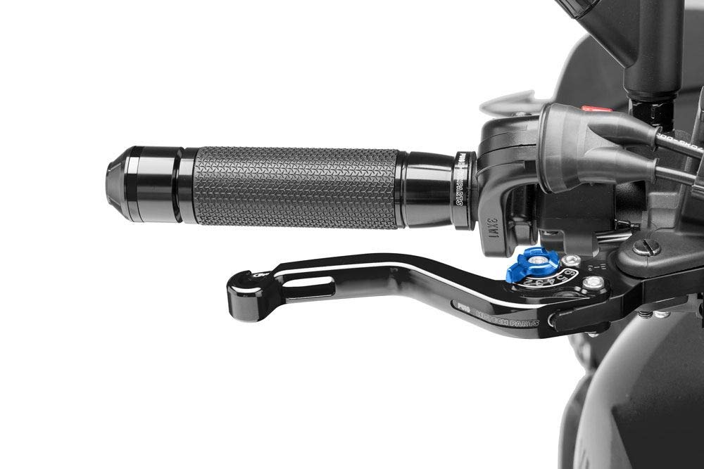 Puig 130NA Short Brake Lever with Silver Selector, Black