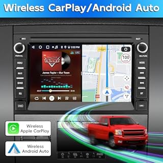 OHREX Car Stereo for Chevy Silverado Radio Upgrade 2007 2008 2009 2010 2011 2012 2013,Radio for Chevy Silverado 1500 Tahoe GMC Sierra Yukon with Carplay Android Auto Backup Camera
