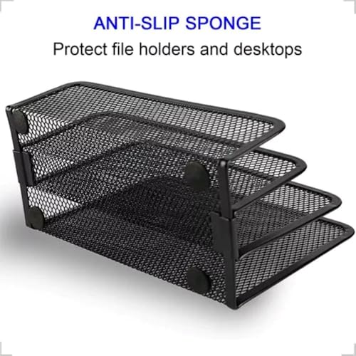 Organizador Mesa Suporte Documentos Papel cartas Aço Aramado