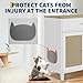 Frigenarro Rattan Cat Cabinet - Hidden Litter Box, Cat Scratching Pad, Durable Particle Board Construction
