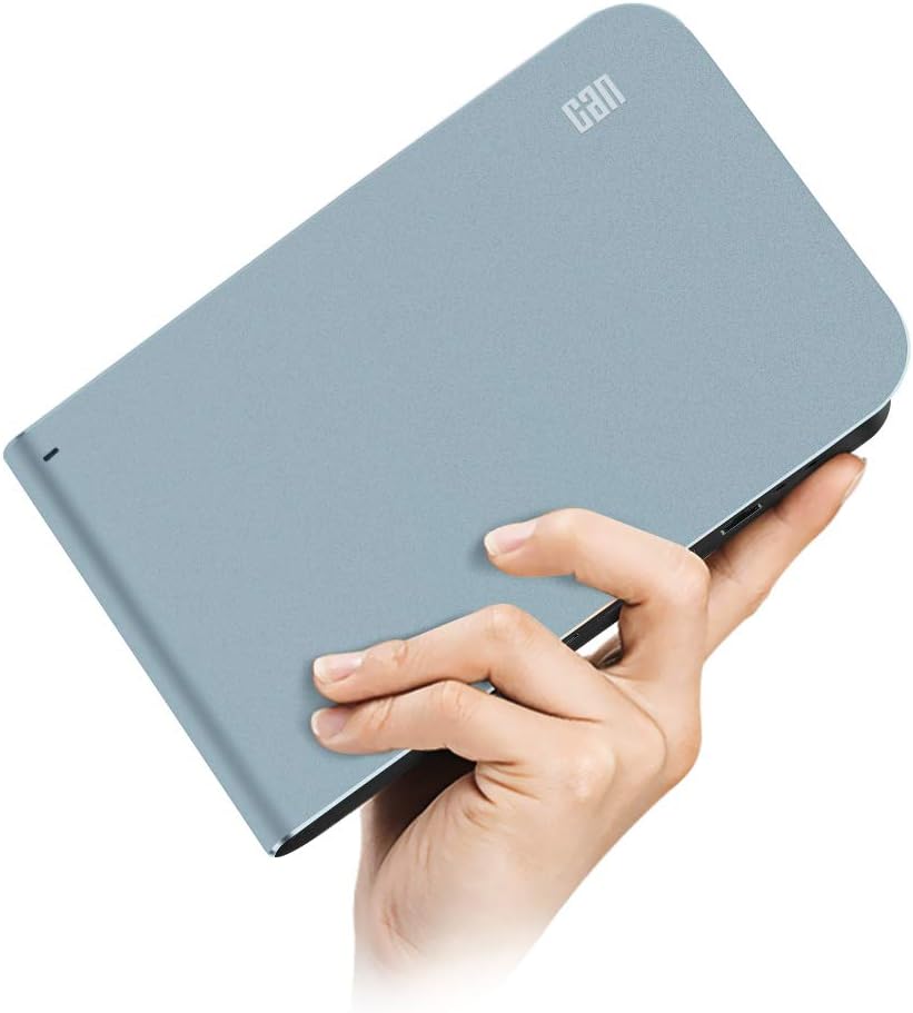 WOWOTO CAN Mini Projector 3D DLP 3500 Lumens Support Full HD 1080P with WiFi Bluetooth Built-in Battery Android OS AirPlay HDMI USB AV 300in Portable for Home and Office, Dark Gray