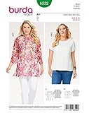 Burda 6552 Schnittmuster Shirt und Bluse (Damen, Gr. 46-60) Level 2 leicht