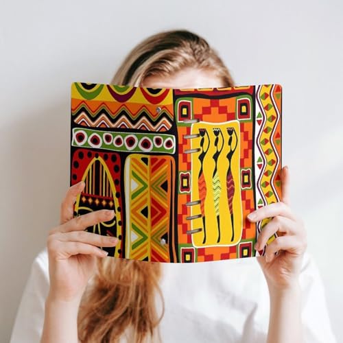 Carnet de notes africain A5 esthétique rigide, idée cadeau originale