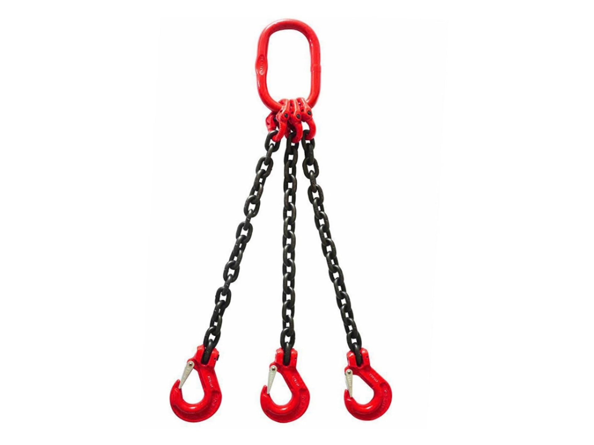 Catena di Sollevamento, Imbracatura a catena, gru spargitrice di sollevamento Sollevatore a tamburo a catena Morsetto Secchio Barile Serbatoio dell'olio Può Imbracatura a catena(1 ton 1m 4 leg)