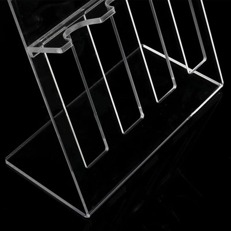 Soporte de pipeta de laboratorio transparente en forma de Z for 5 pipetas multicanal/monocanal