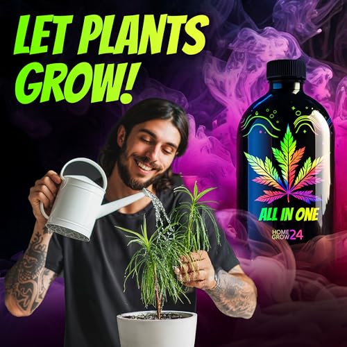 Homegrow24 Cannabis Dünger Indoor & Outdoor für Cannabispflanzen Wachstumsphase und Blütephase BIOlogischer organischer Grow & Bloom Hanfdünger I Set